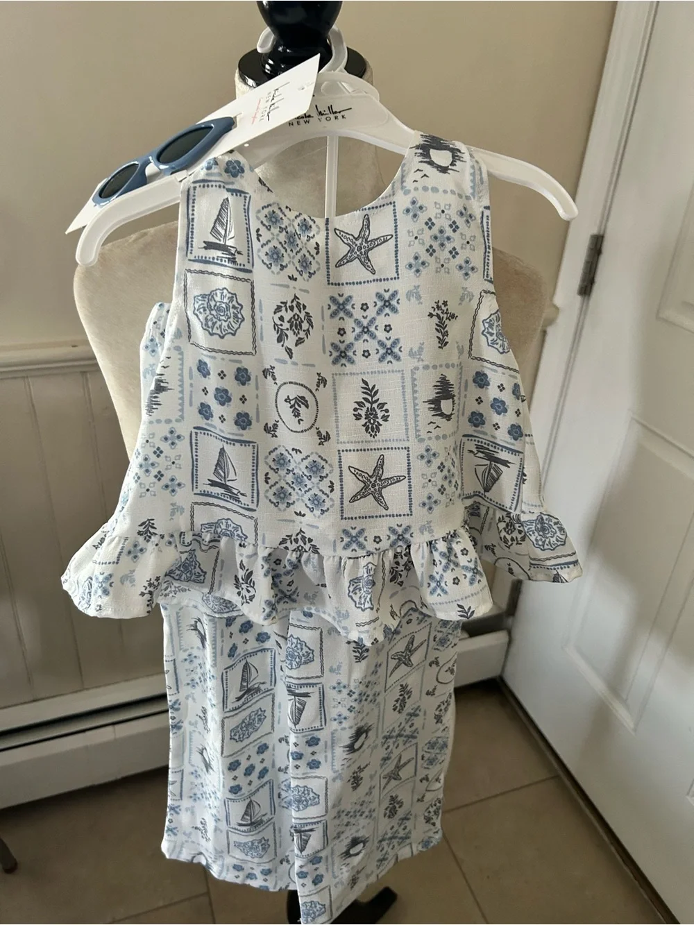 NWT Nicole Miller 3 Piece Beach Pants Set/Size 3 T